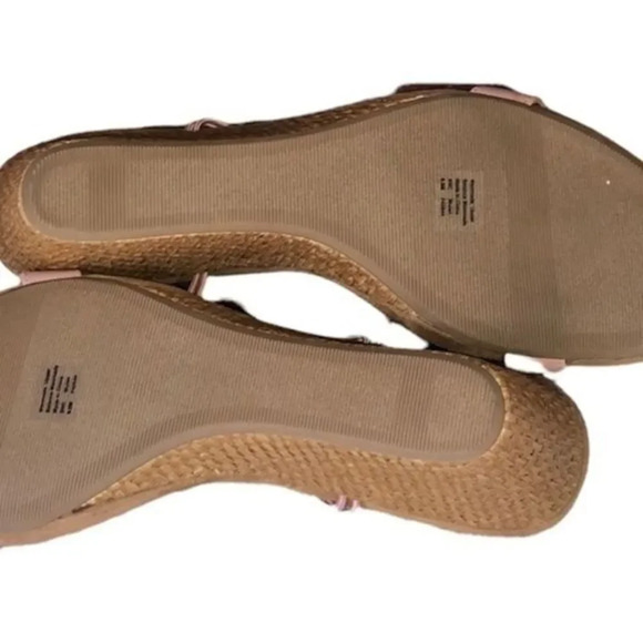 Style & Co Mulan Wedge Spring Summer Comfortable Pink Sandals Size 9.5 - Picture 6 of 8